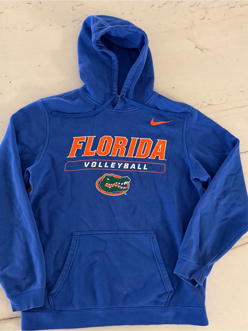 Florida Gators Hoodie Sweatshirt Mens Blue Medium NCAA Volleyball Nike Pullover